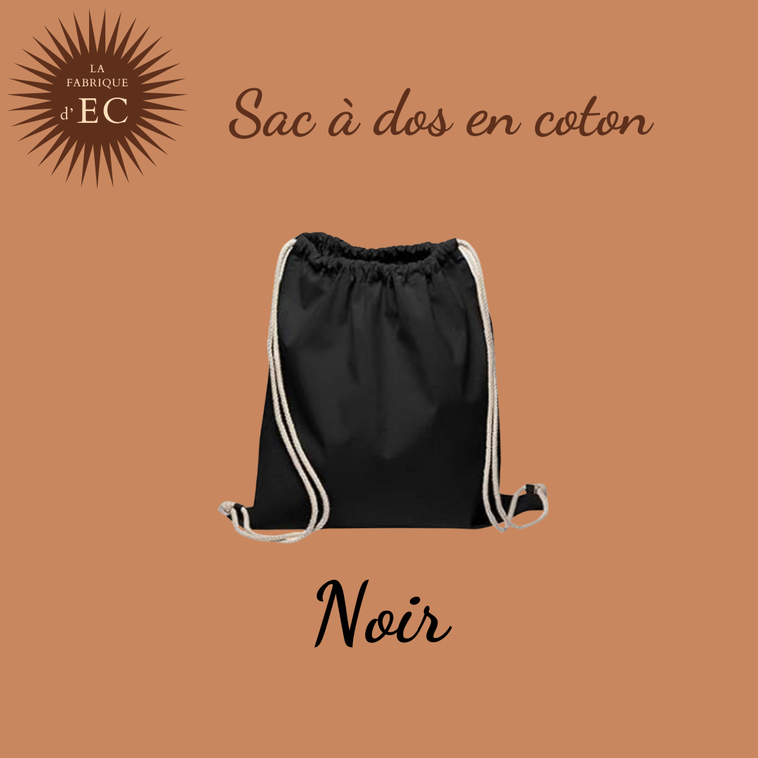 Sac à dos en coton de gymnastique