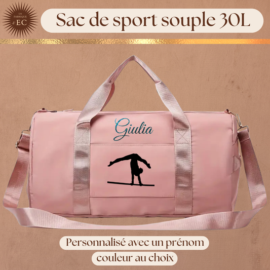Sac de sport souple rose 30L Gymnastique GAF