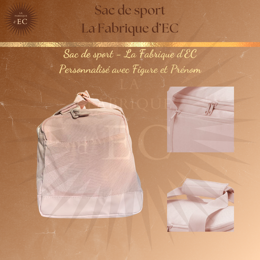 Sac de sport ROSE_Multi Sports La Fabrique d'EC - 29L Personnalisé avec figure et prénom