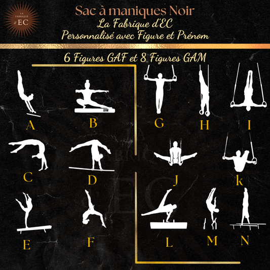 Sac de sport souple noir 30L Gymnastique