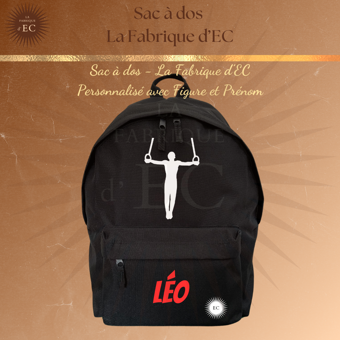 Sac à dos GYM Noir Personnalisé GAF/GAM