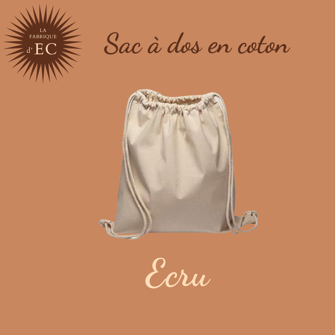 Sac de Gymnastique en coton clair