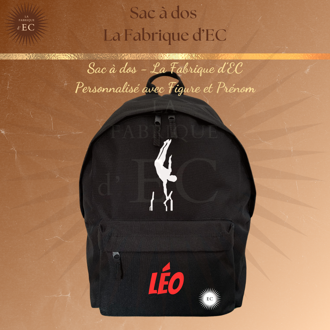 Sac à dos GYM Noir Personnalisé GAF/GAM