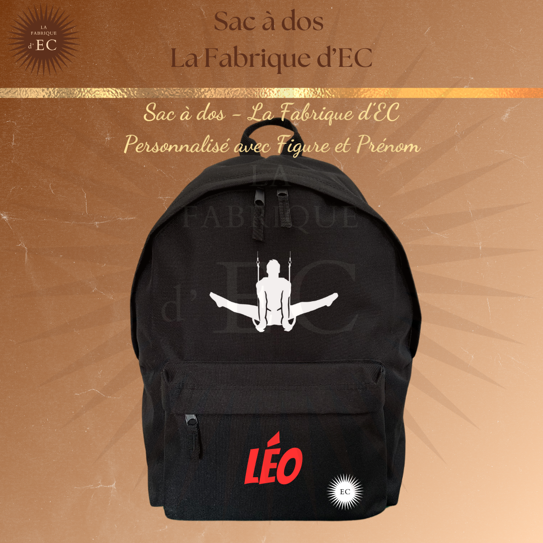 Sac à dos GYM Noir Personnalisé GAF/GAM