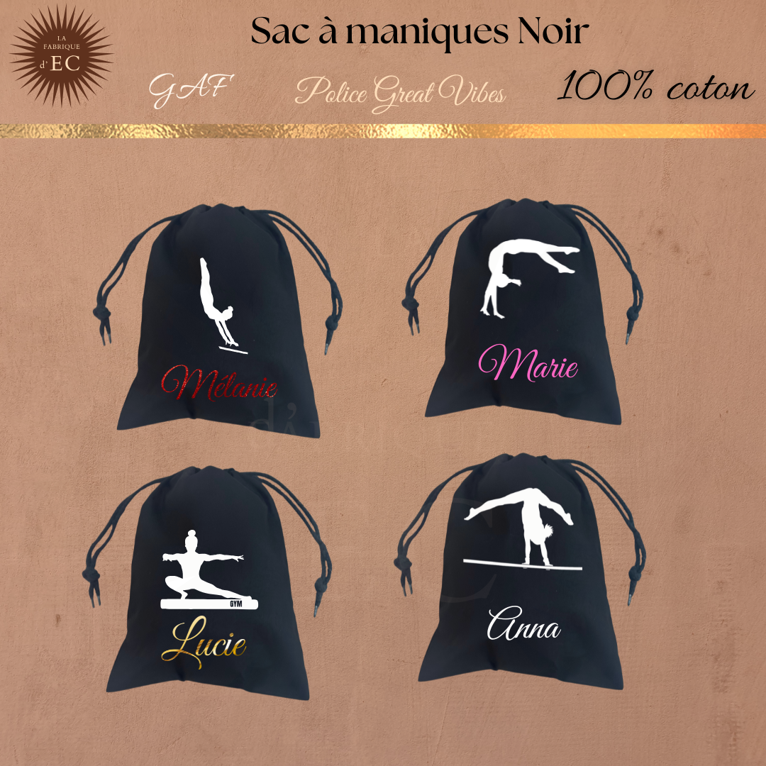 #Sac à maniques/poignets GAF et GAM Noir