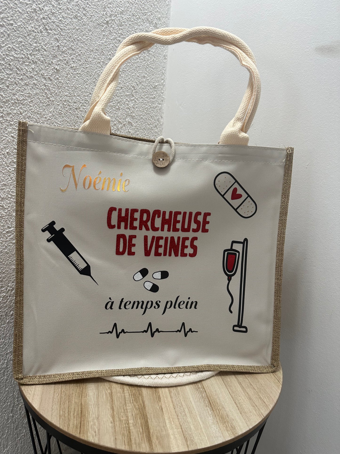 Sac en jute infirmière