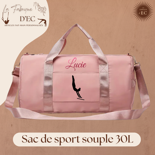 Sac de sport souple rose 30L Gymnastique GAF