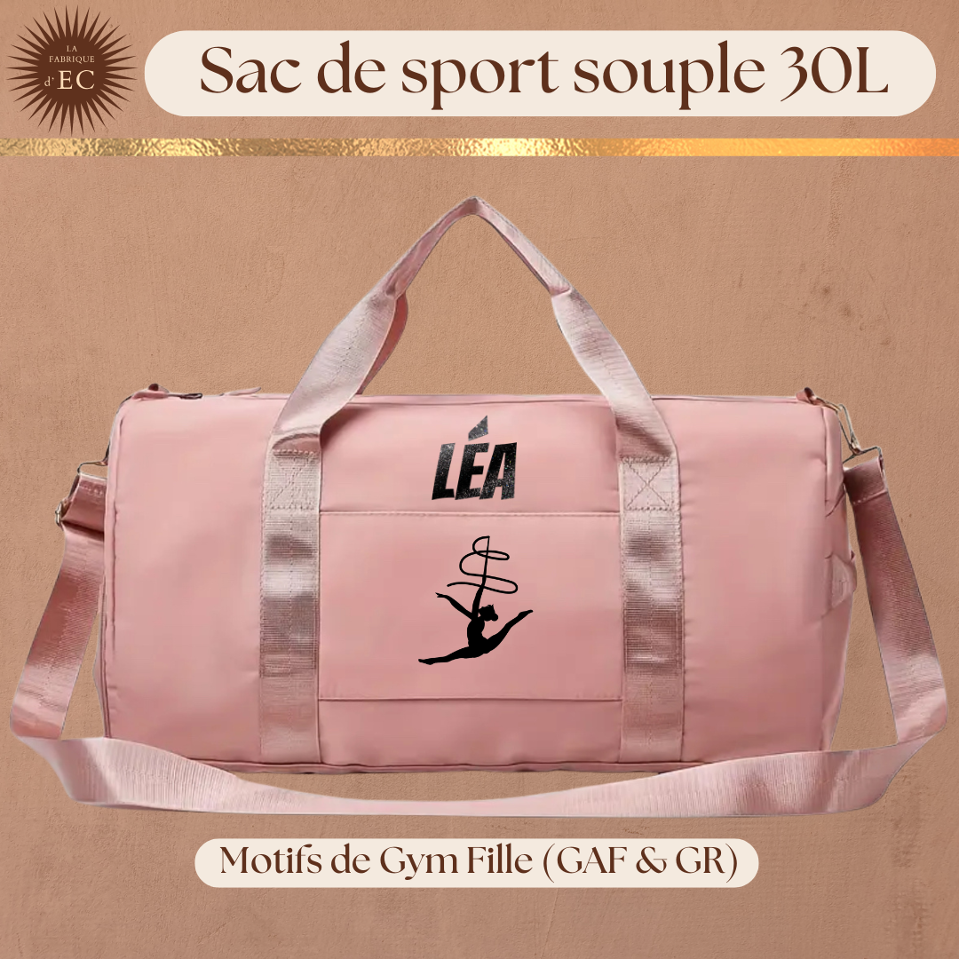 Sac de sport souple rose 30L Gymnastique GAF