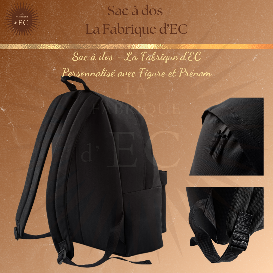 Sac à dos GYM Noir Personnalisé GAF/GAM