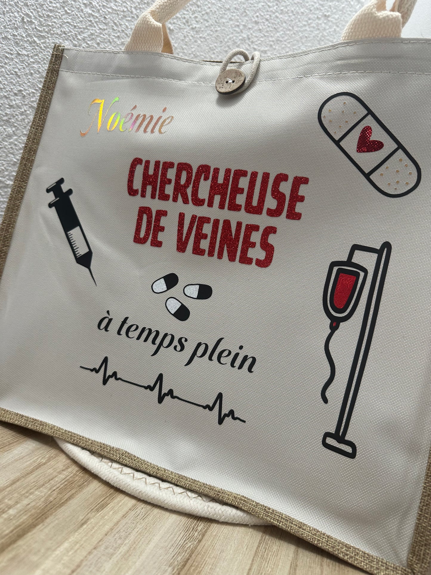 Sac en jute infirmière