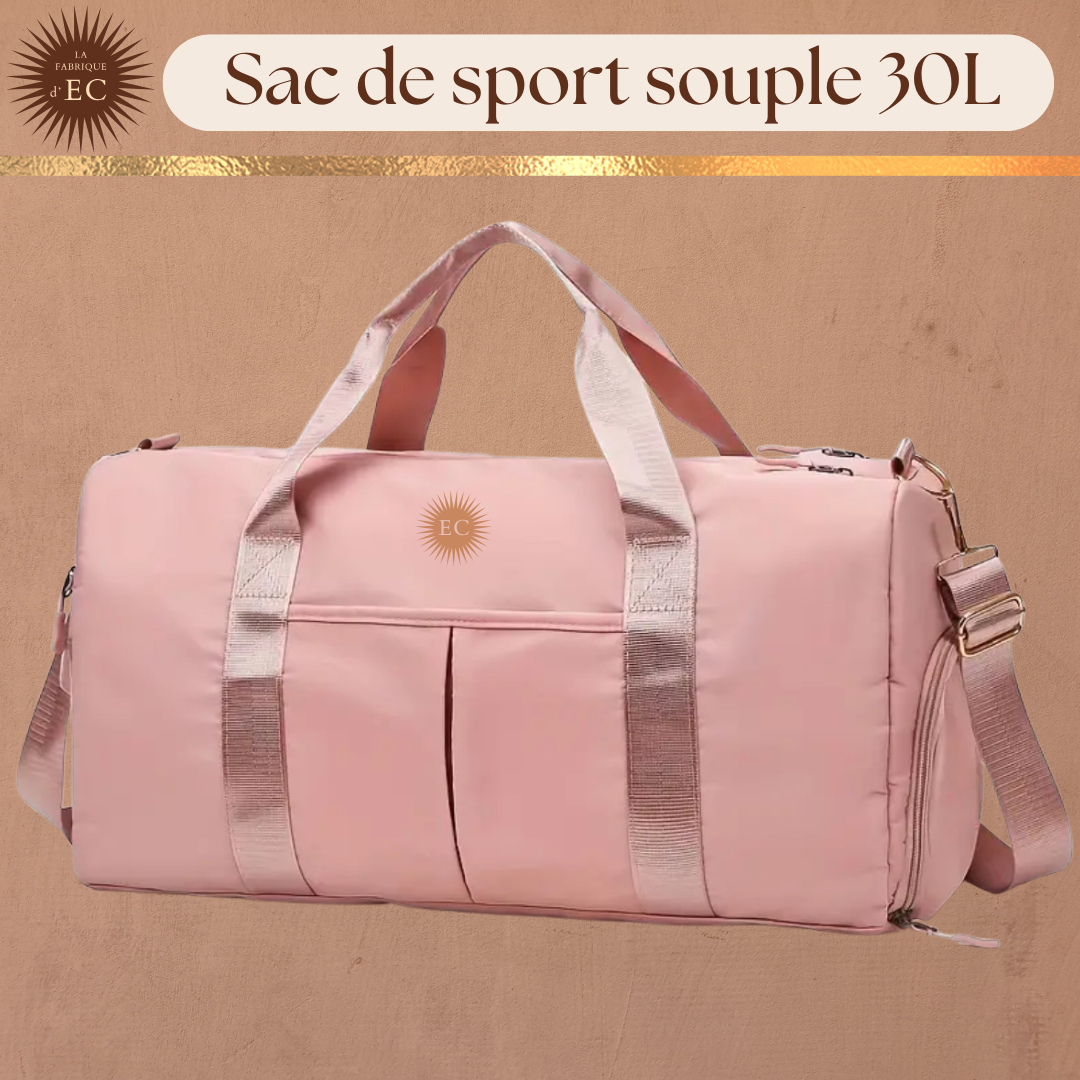 Sac de sport souple rose 30L Gymnastique GAF