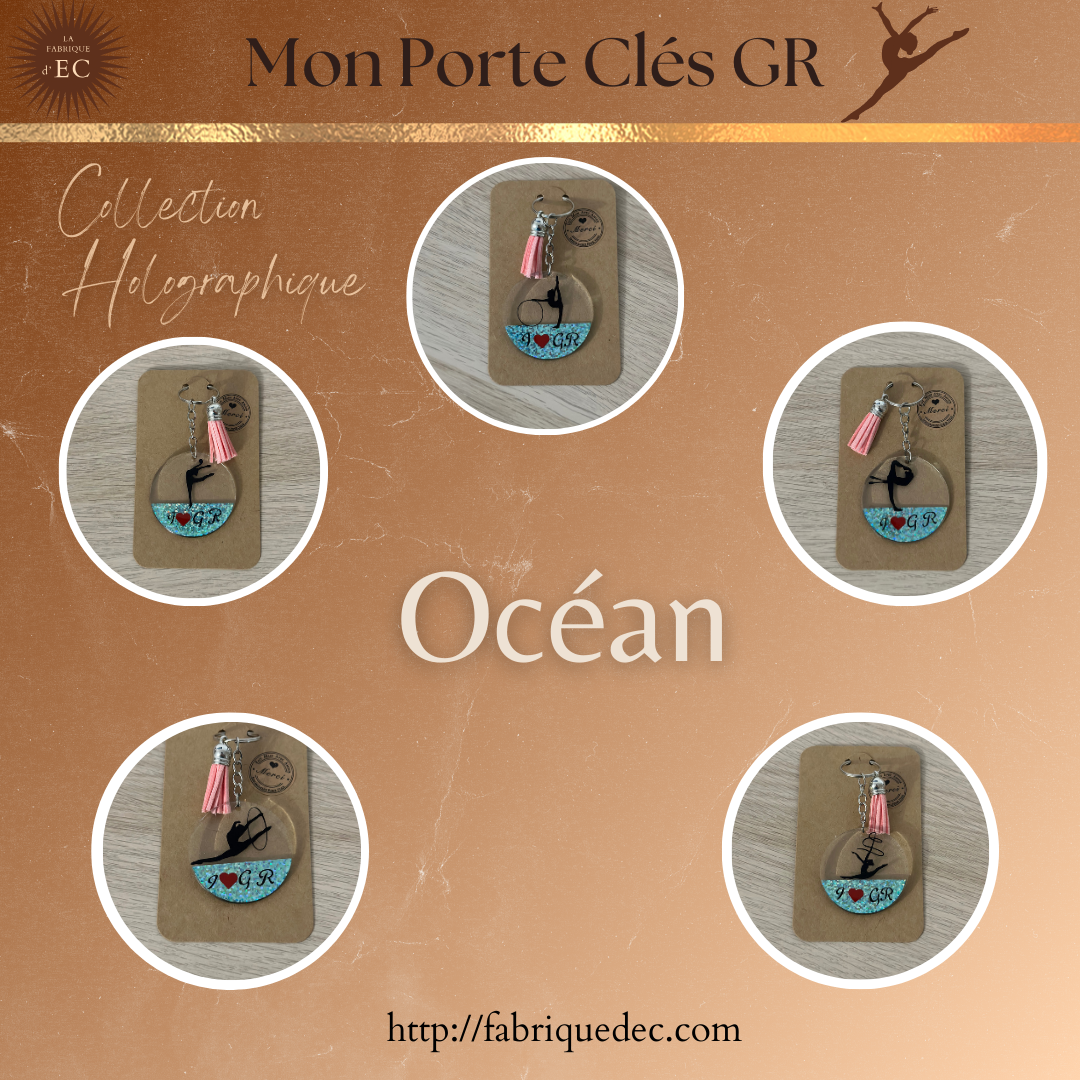 Porte clés gymnastique rythmique Holographique