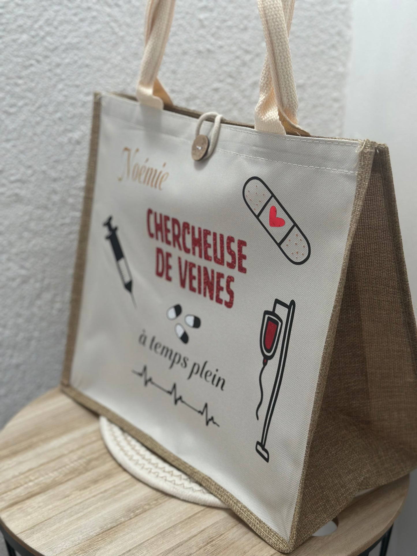 Sac en jute infirmière