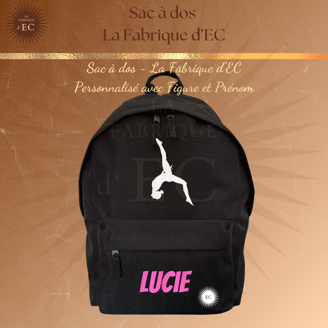 Sac à dos GYM Noir Personnalisé GAF/GAM