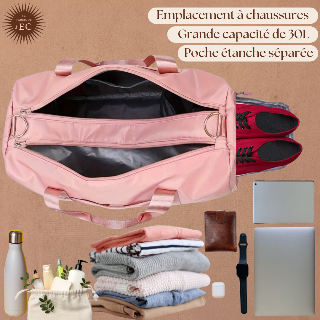 Sac de sport souple rose 30L Gymnastique GAF