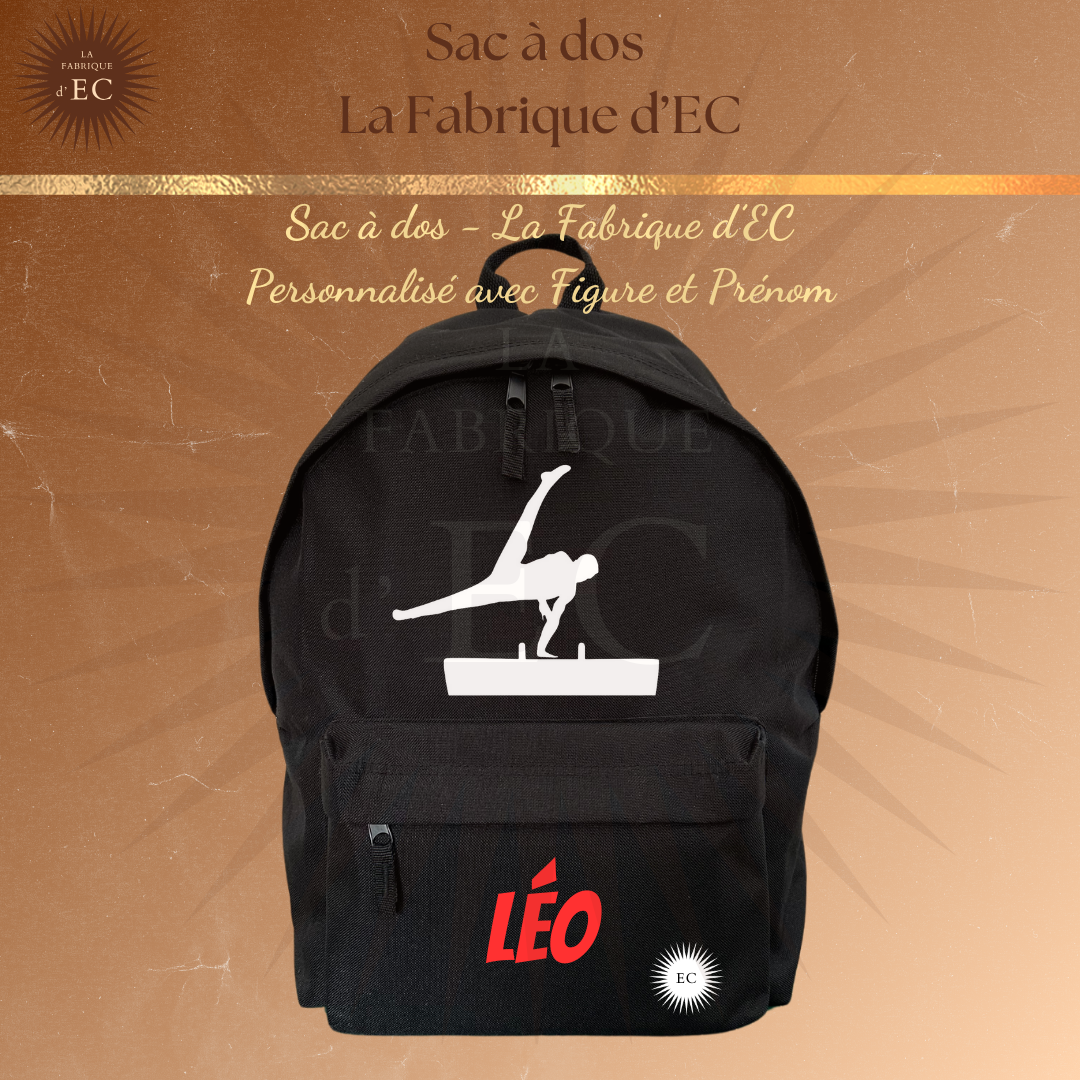 Sac à dos GYM Noir Personnalisé GAF/GAM