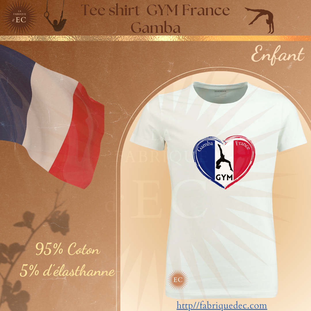 Tee-shirt Gymnastique Gamba France