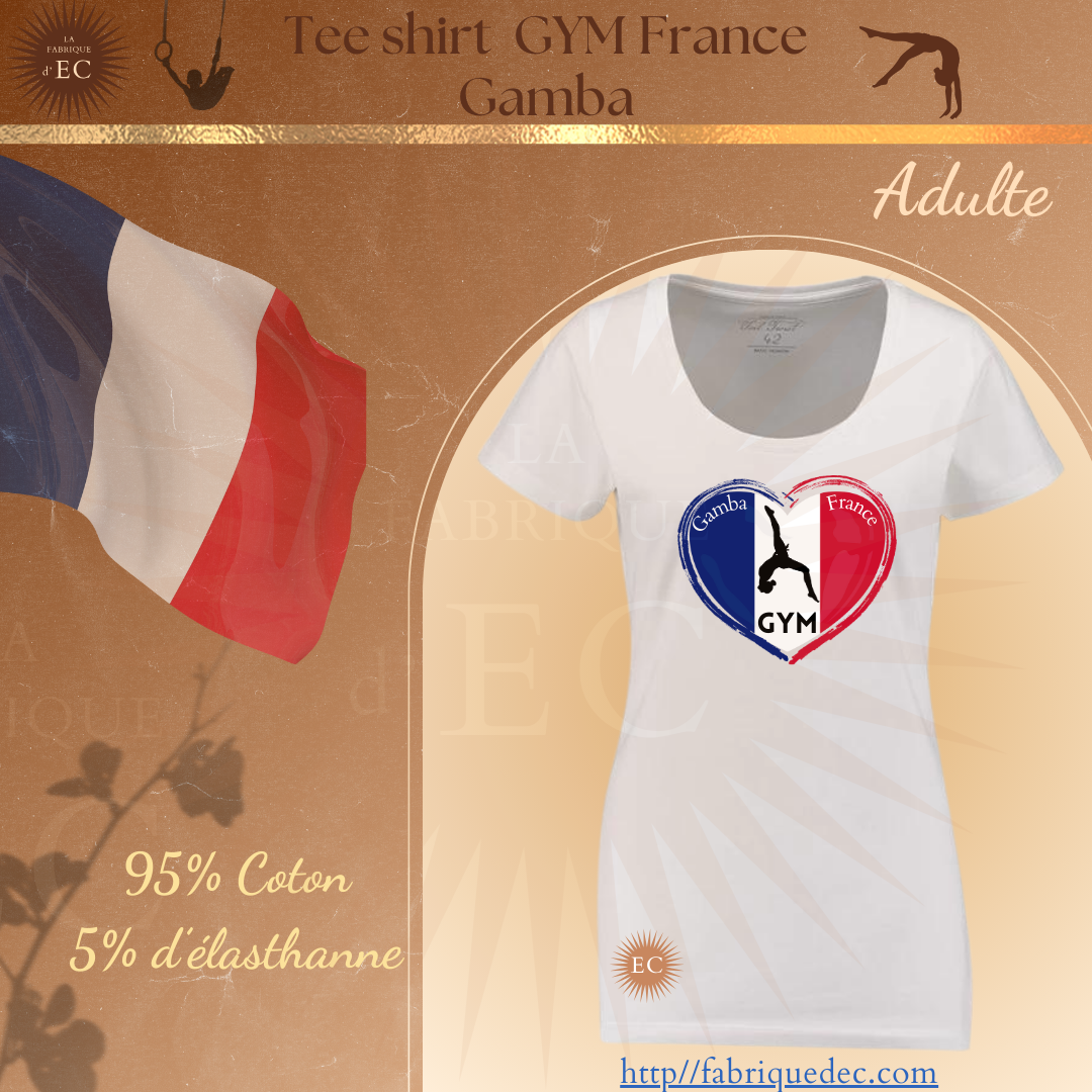 Tee-shirt Gymnastique Gamba France