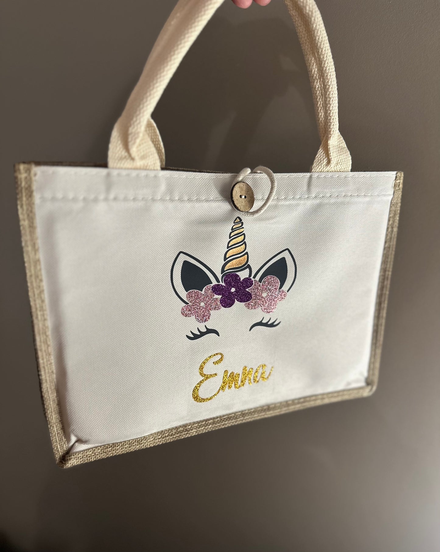 sac en jute Licorne