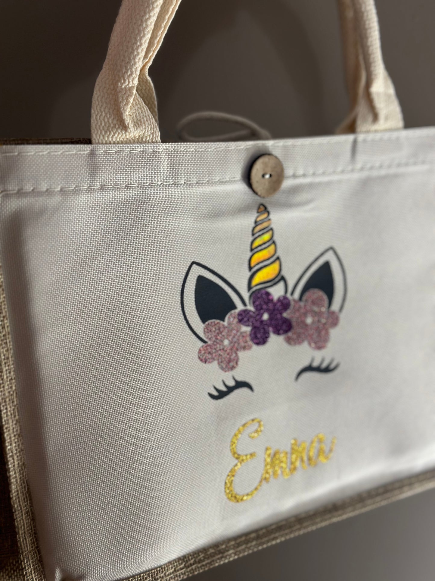 sac en jute Licorne