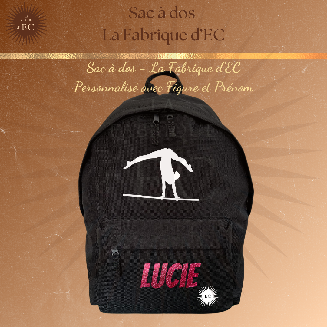 Sac à dos GYM Noir Personnalisé GAF/GAM