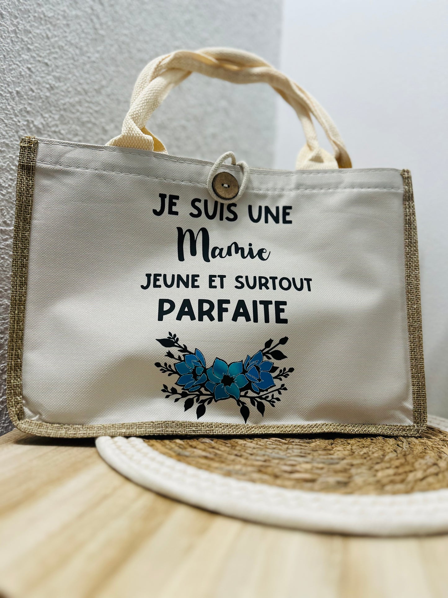 Sac en jute mamie parfaite